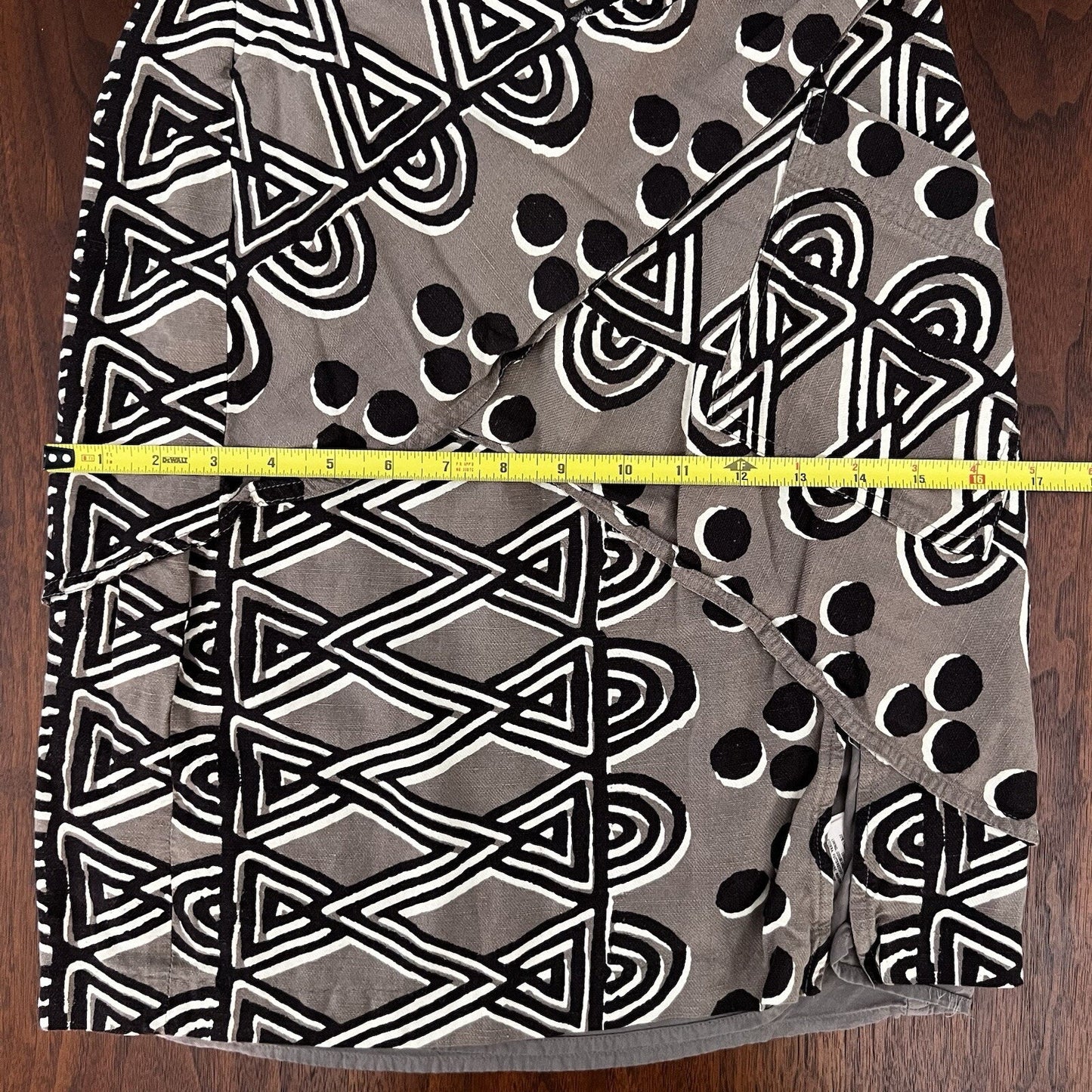 Maeve by Anthropologie Edessa Tribal Print Skirt Sz 00P Faux Wrap Sarong African