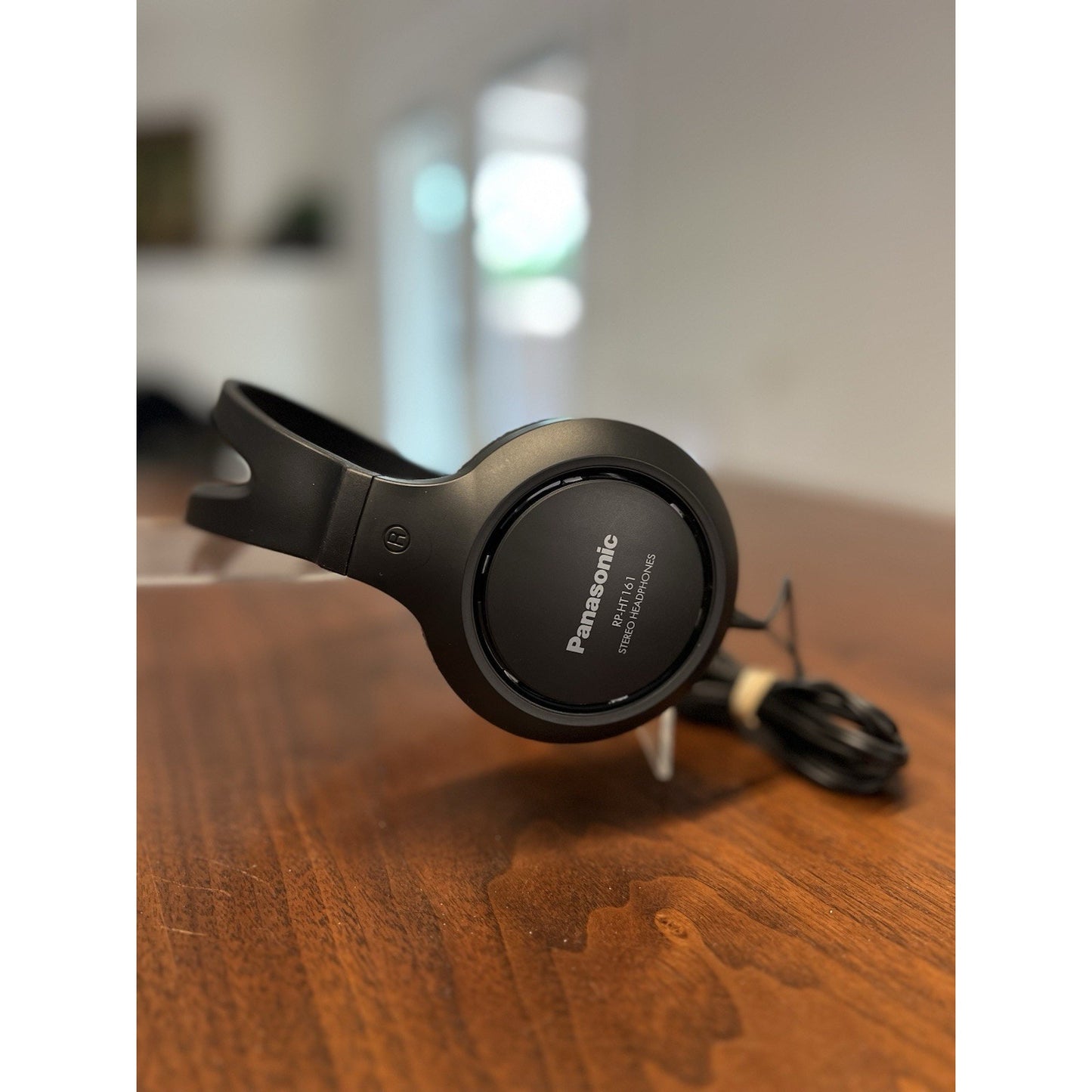 Panasonic RP-HT161 Over the Ear Corded Cushioned Headphone - Black 2M Long Cord