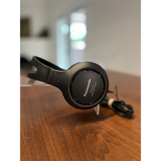 Panasonic RP-HT161 Over the Ear Corded Cushioned Headphone - Black 2M Long Cord