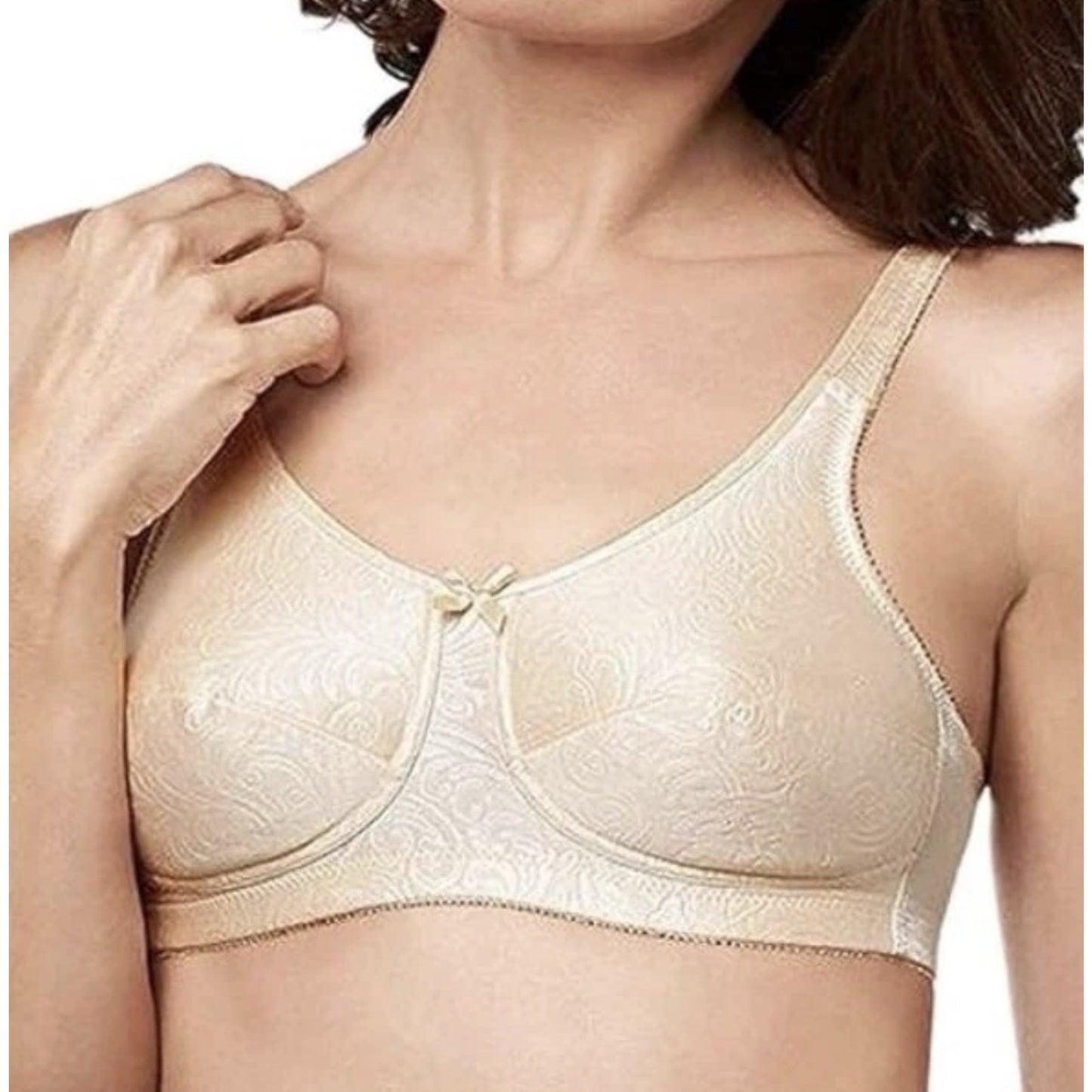 Amoena Dorothy Mastectomy Pocket Bra Soft Cup 32A Nude Post Surgery Wireless