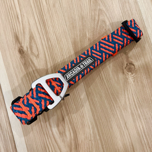Reflective XXL Dog Puppy Collar Paracord Neon Orange Unisex Rope Arcadia Trail