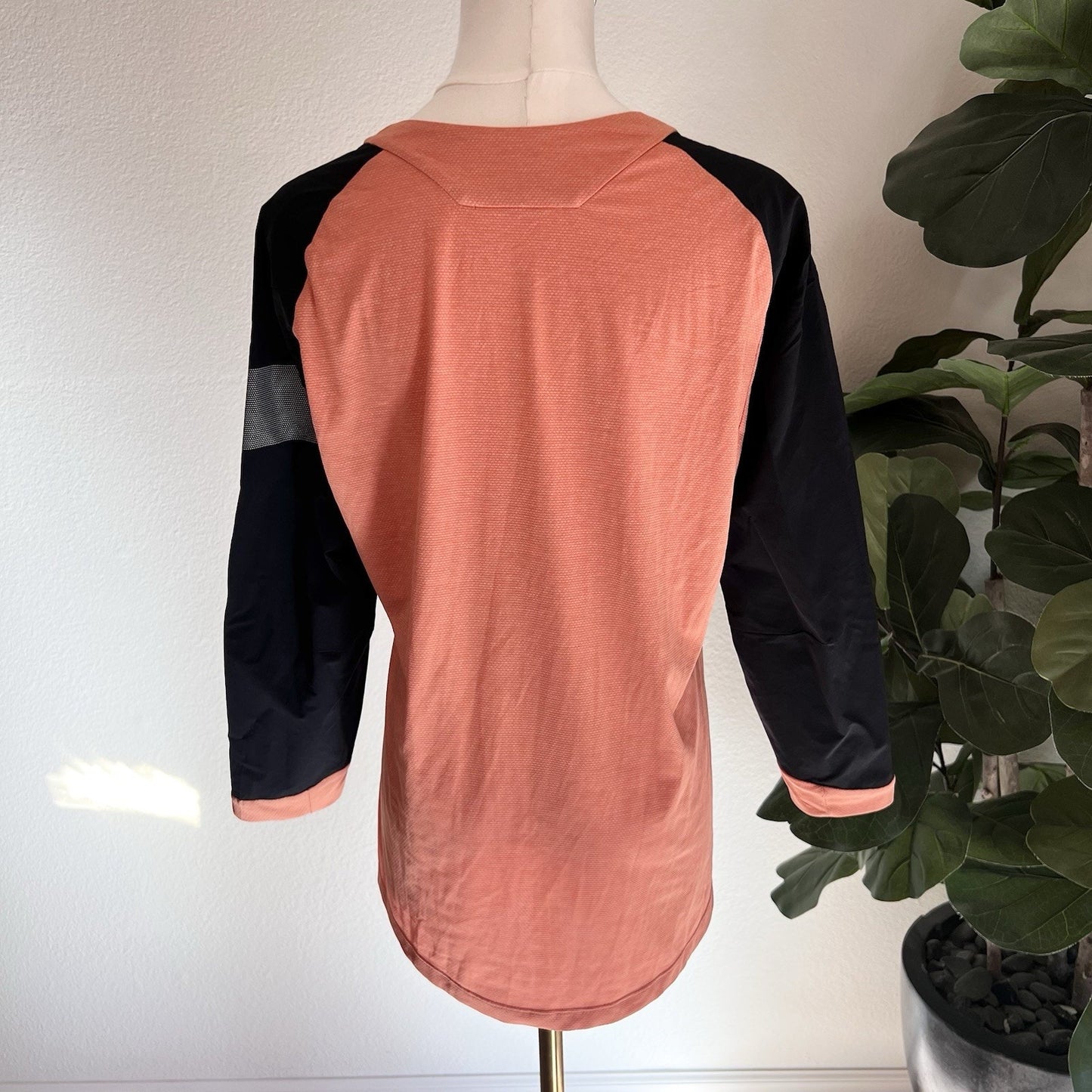 NWOT Rapha Women Trail 3/4 Sleeve Jersey (L) Orange Black Biking Cycling MTB
