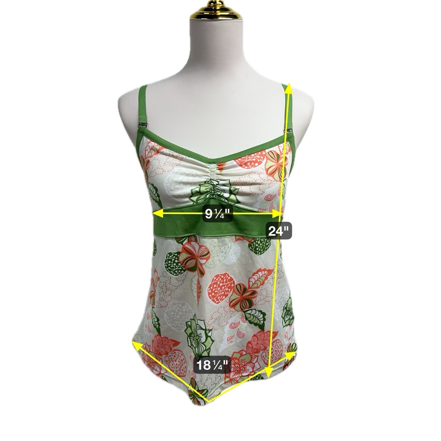 The North Face Women’s Vapor Wick Halter Tank Shirt Floral Pattern Size Medium