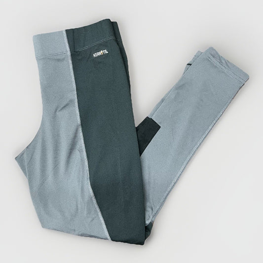 Kerrits Knee Patch Pull On Riding Tights XL Black Grey