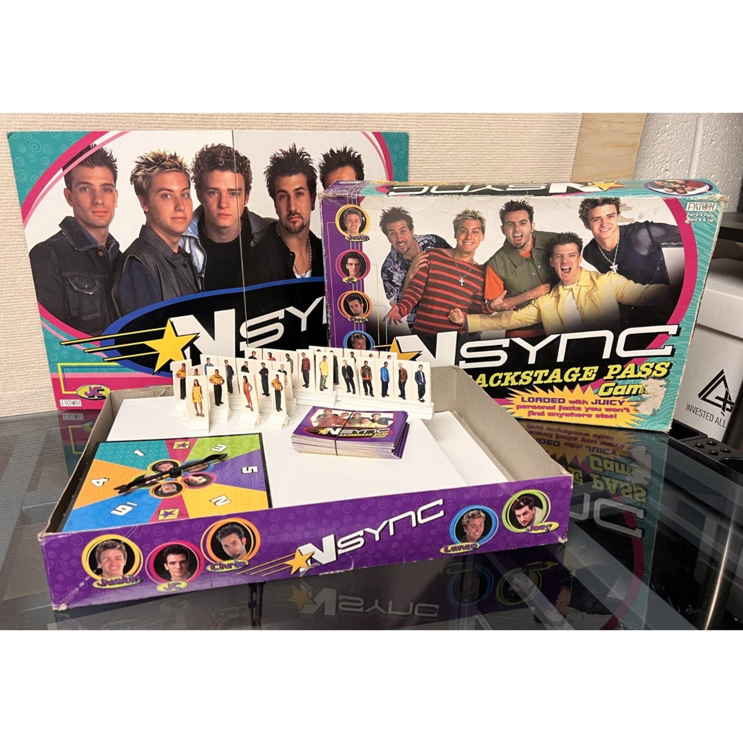 vintage 2000 NSYNC Backstage Pass board game by Patch Products Retro Design