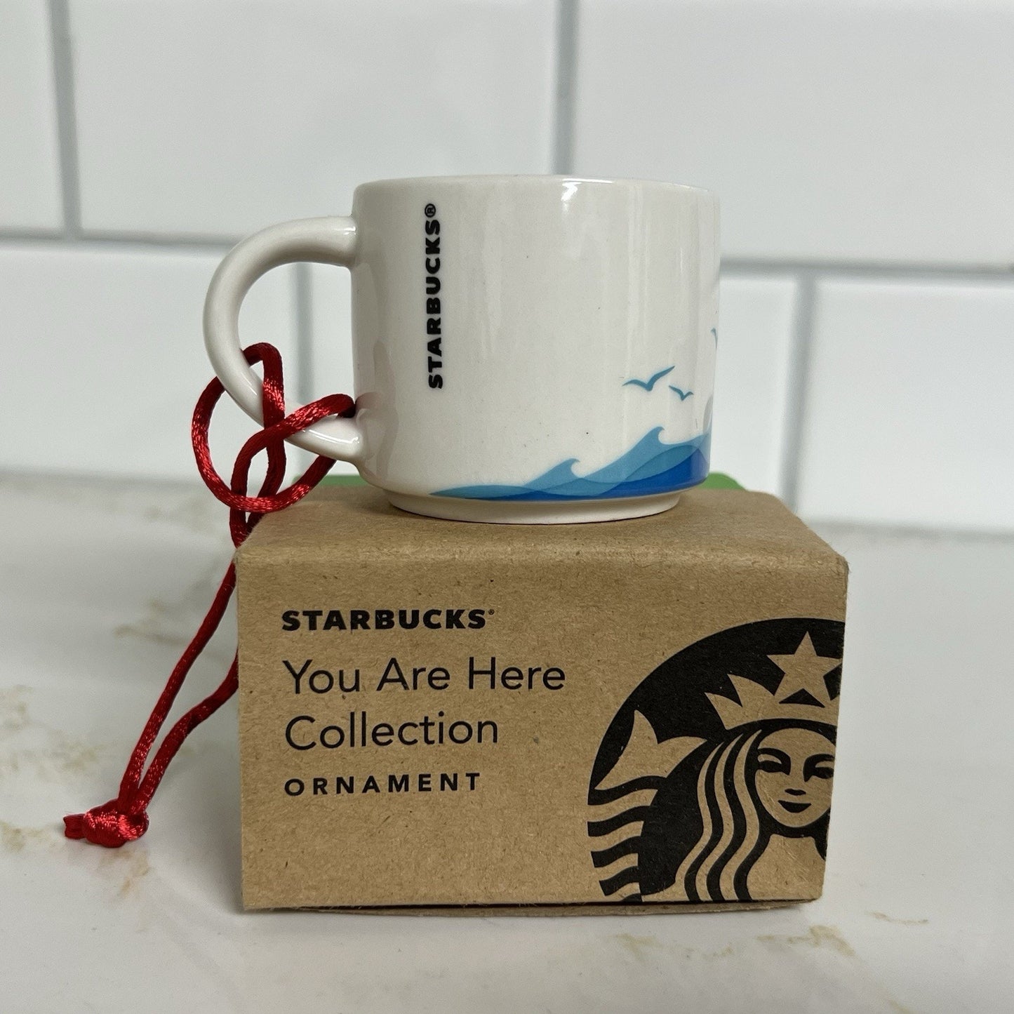 Starbucks You Are Here Christmas Ornament San Francisco Mug Golden Gate Bridge