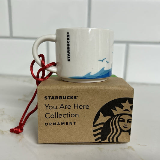 Starbucks You Are Here Christmas Ornament San Francisco Mug Golden Gate Bridge