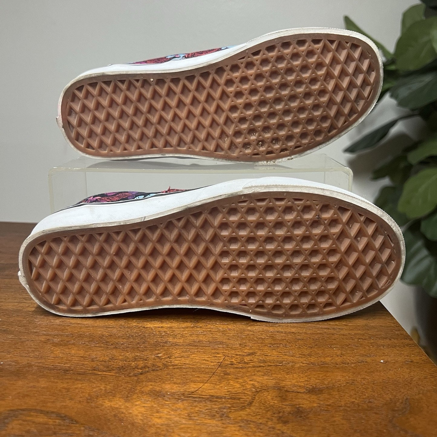 Vans Women's (6) Doheny Romantic Floral Gold Girly Skate Low Top Shoes