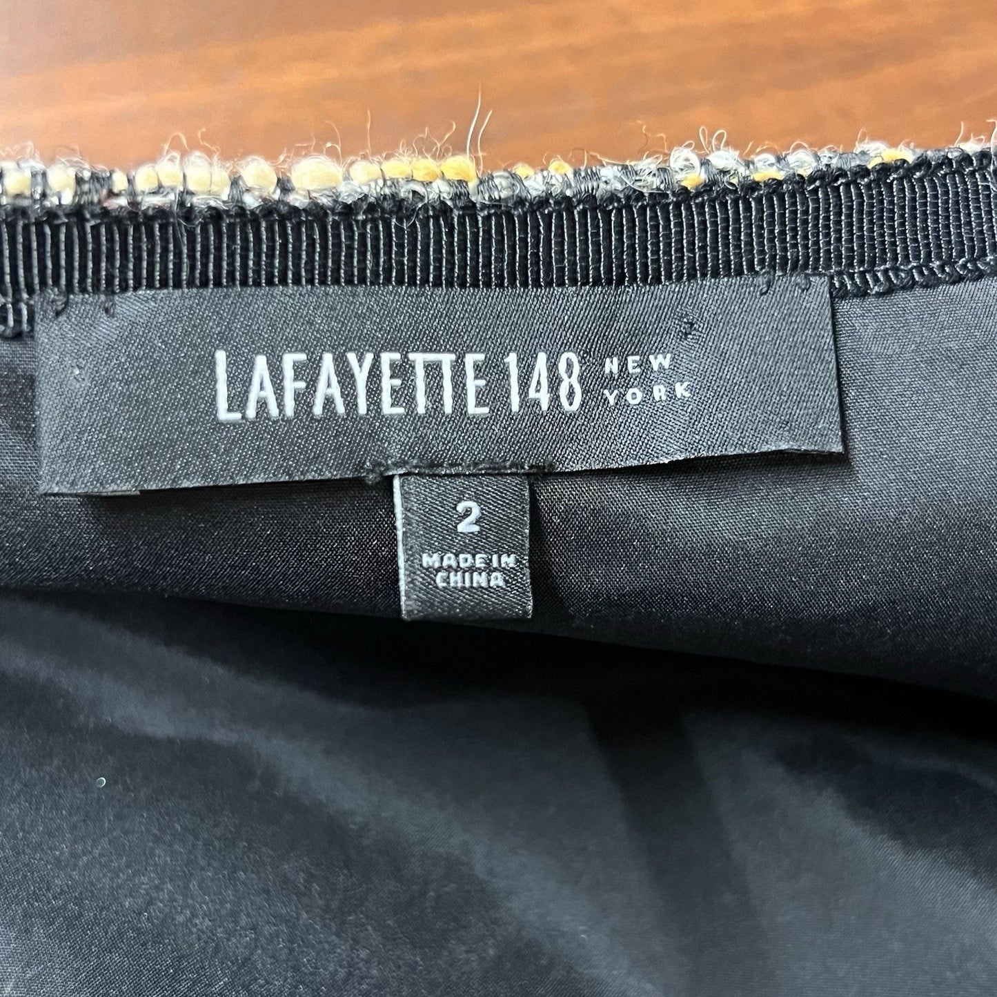 Lafayette 148 Womens Size 2 Tweed Pencil Skirt Wool Blend Designer Professional