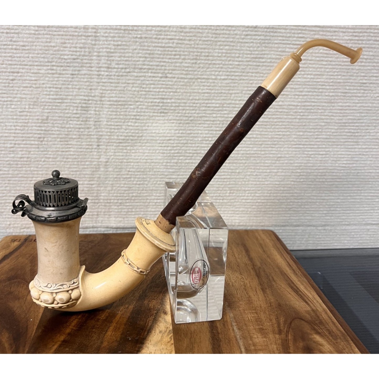 Antique Werner Gesteckpfeife (Hunting) Drop-Stem Smoking Pipe