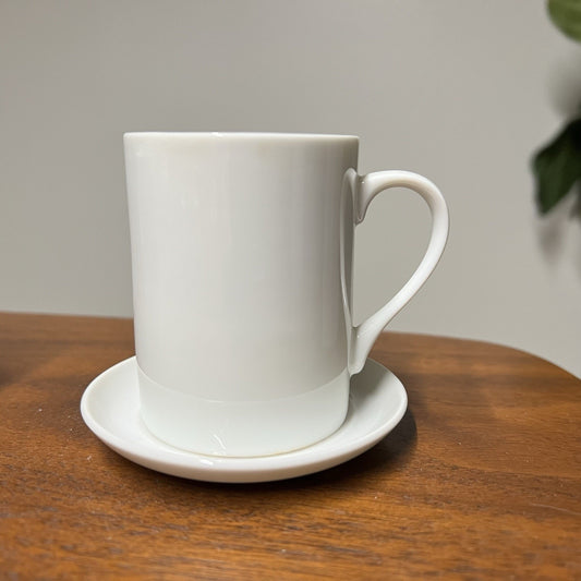 6 x Schmid LaGardo Tackett Espresso Coffee Demitasse Cups Saucers White MCM