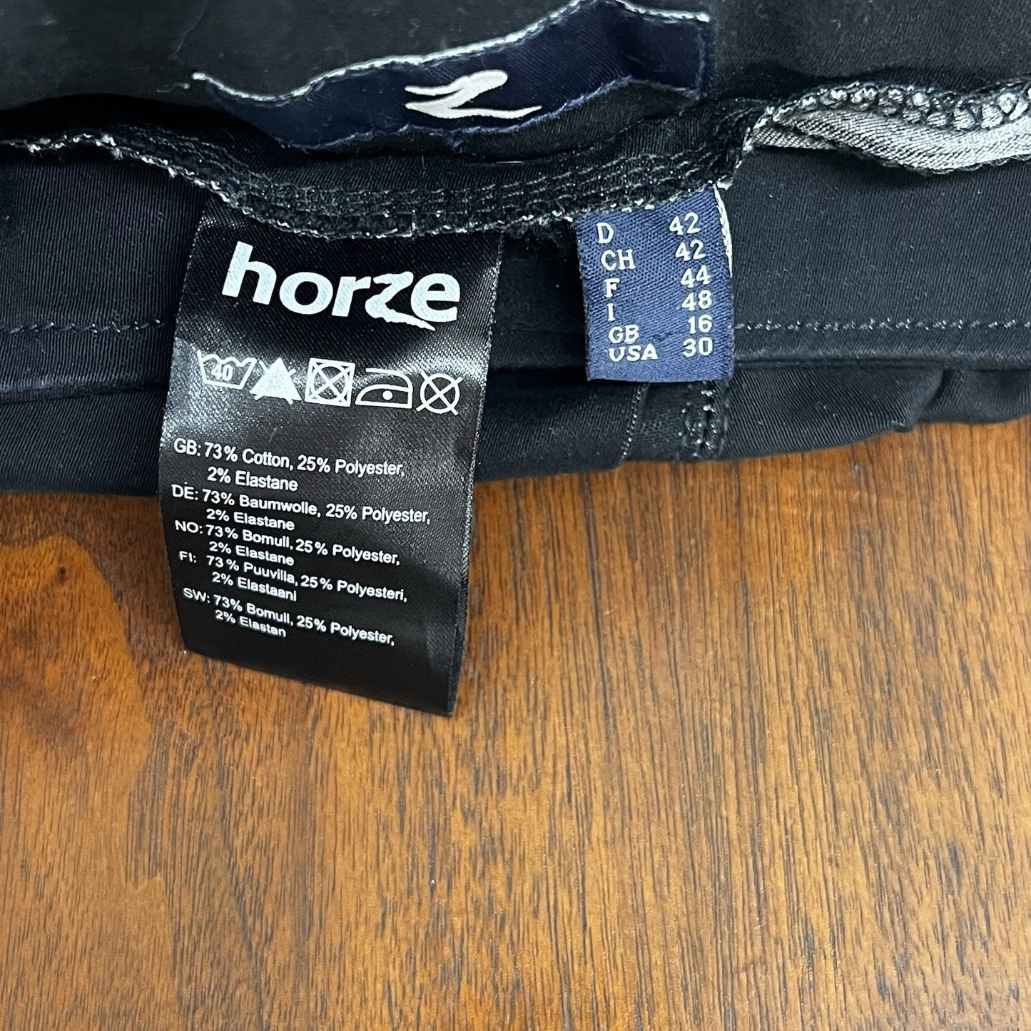 NWT Horze Daniela Breeches Sz 30 Silicone Grip Full Seat Black Womens Riding