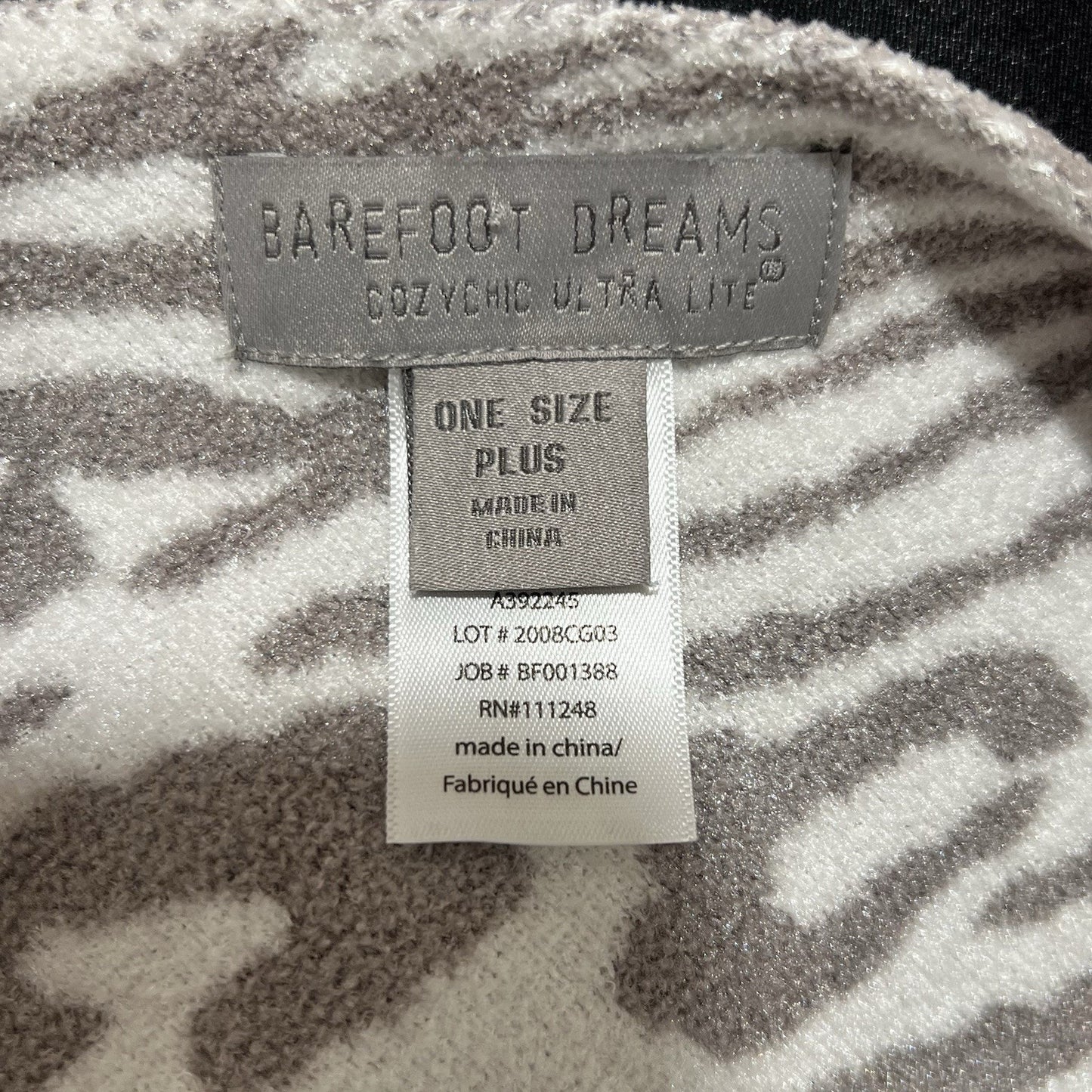 BAREFOOT DREAMS Poncho CozyChic Ultra Lite Animal Print O/S Plus Coastal Lounge