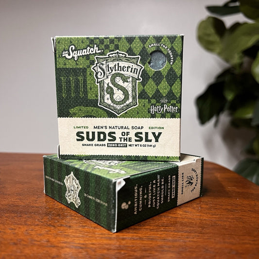 2 x Dr Squatch Harry Potter Suds of the Sly Slytherin Bar Soap Wizarding World