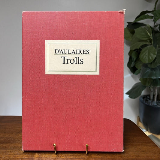 RARE Signed D'aulaires' Trolls 1972 First Limited Edition Hardcover in Slipcase