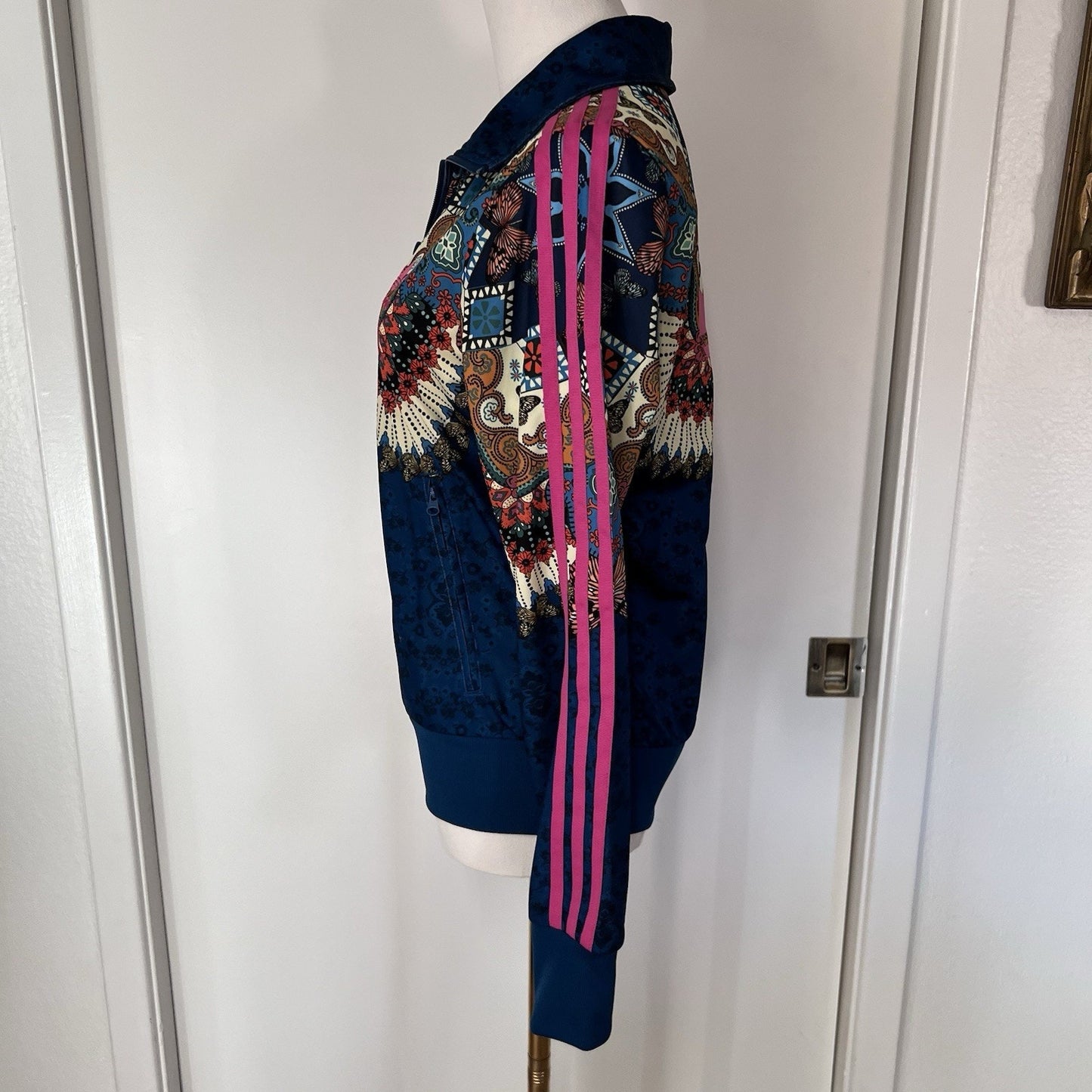 adidas X Farm Rio Borbomix Track Jacket Women (S) Trefoil Butterfly Floral Art