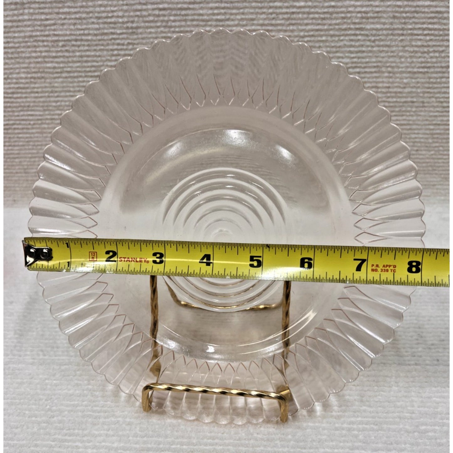 Macbeth Evans Pink Petalware Salad Plate - Vintage Replacement Glass 8-inch
