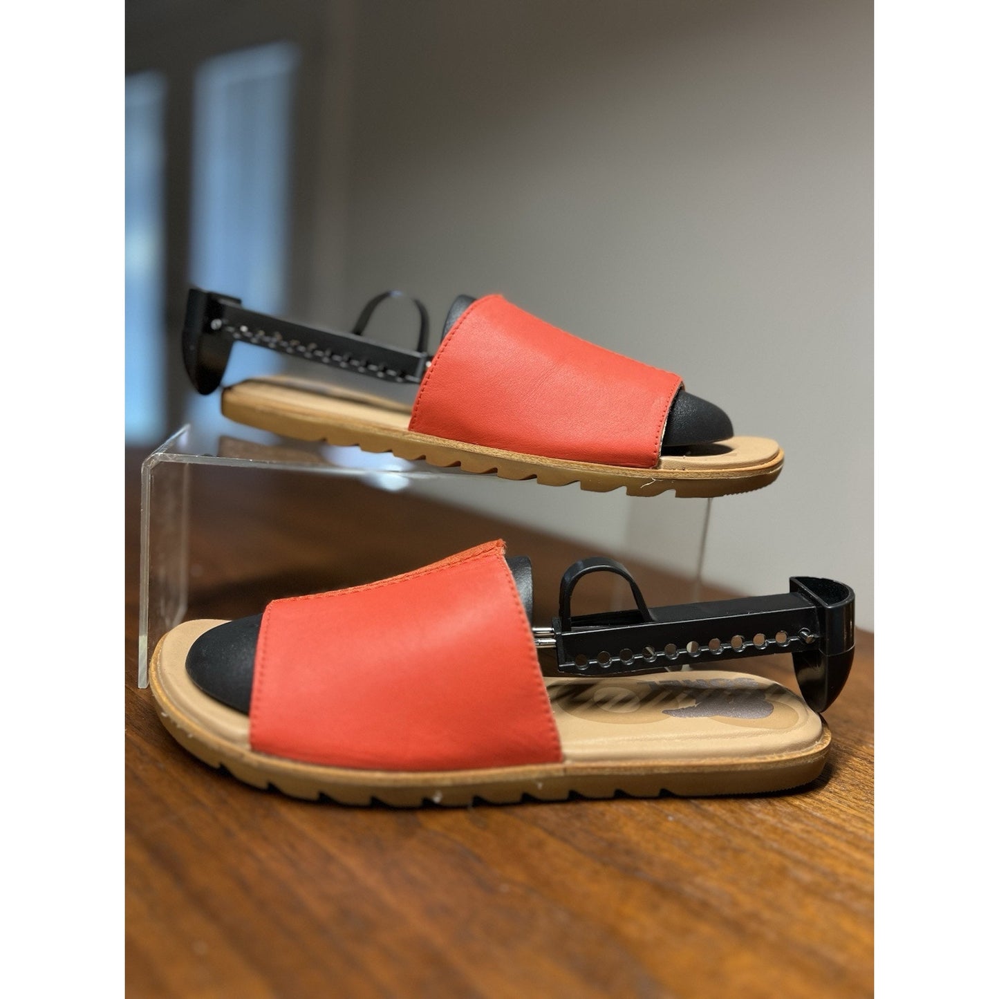Sorel Ella™ II Block Slide Comfortable Sandals Signal Red 6B (M) NWOB