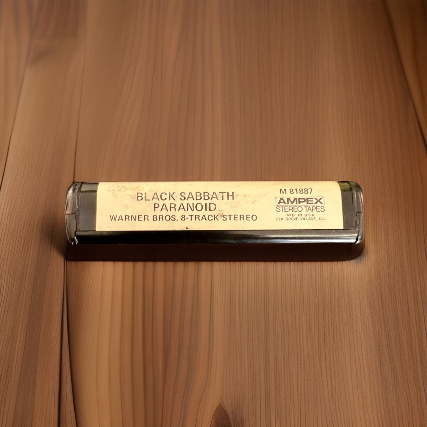 Vintage Black Sabbath "Paranoid" 8 Track | Ozzy Osbourne Tape Cartridge
