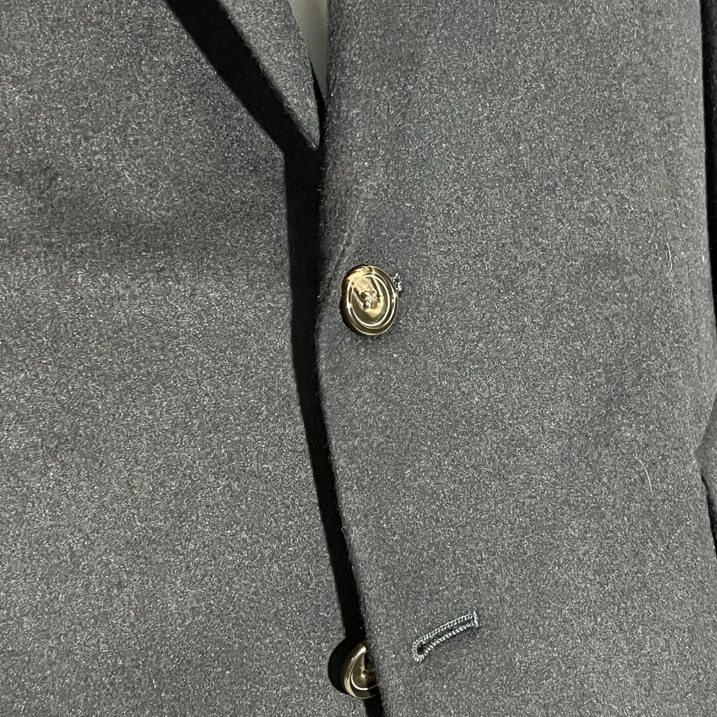 Lauren By Ralph Lauren 2 Button Black Silk/Wool/Cashmere Suit Jacket 46R