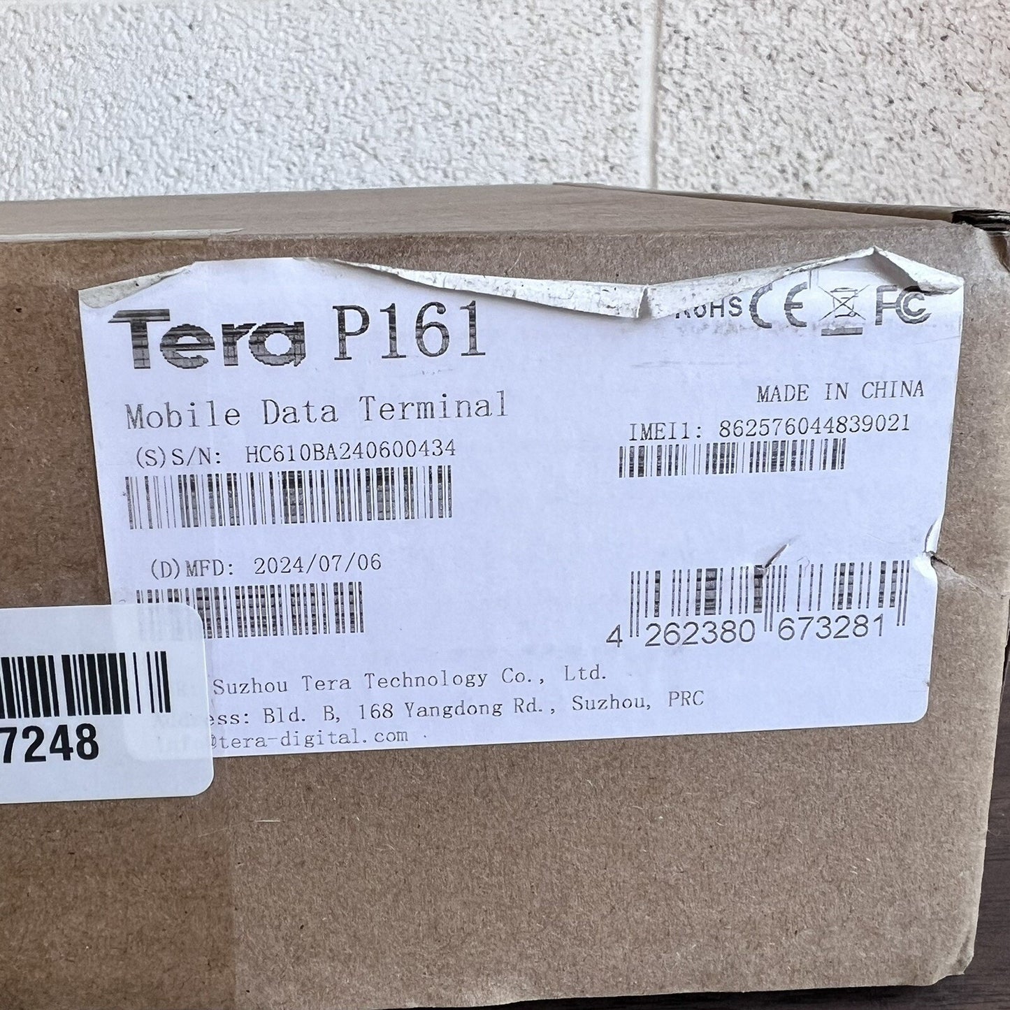 NEW $750 TERA Android 11 Barcode Scanner P161 13 Ft Range Zebra SE4750MR 6700mAh