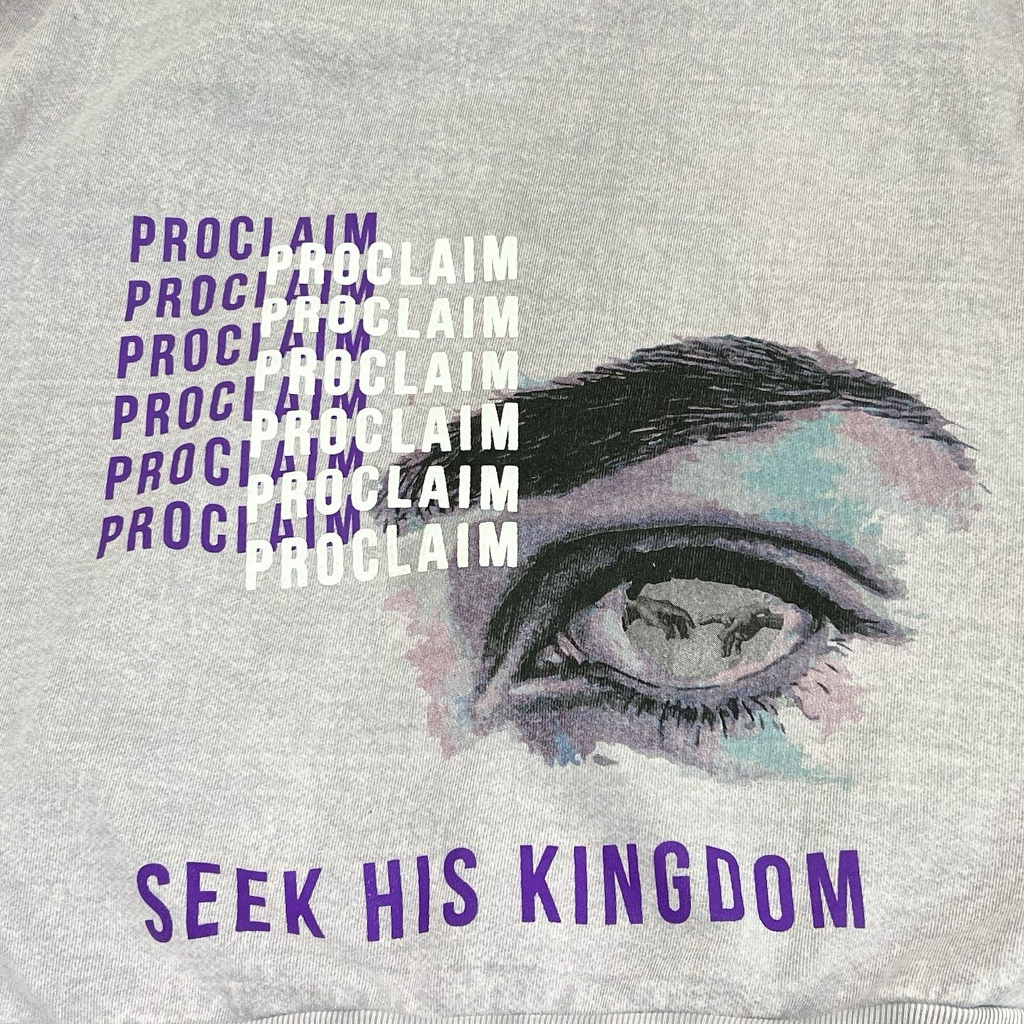 Proclaim Streetwear Hoodie XL Erika Kirk Biblein365 Christian Seek His Kingdom