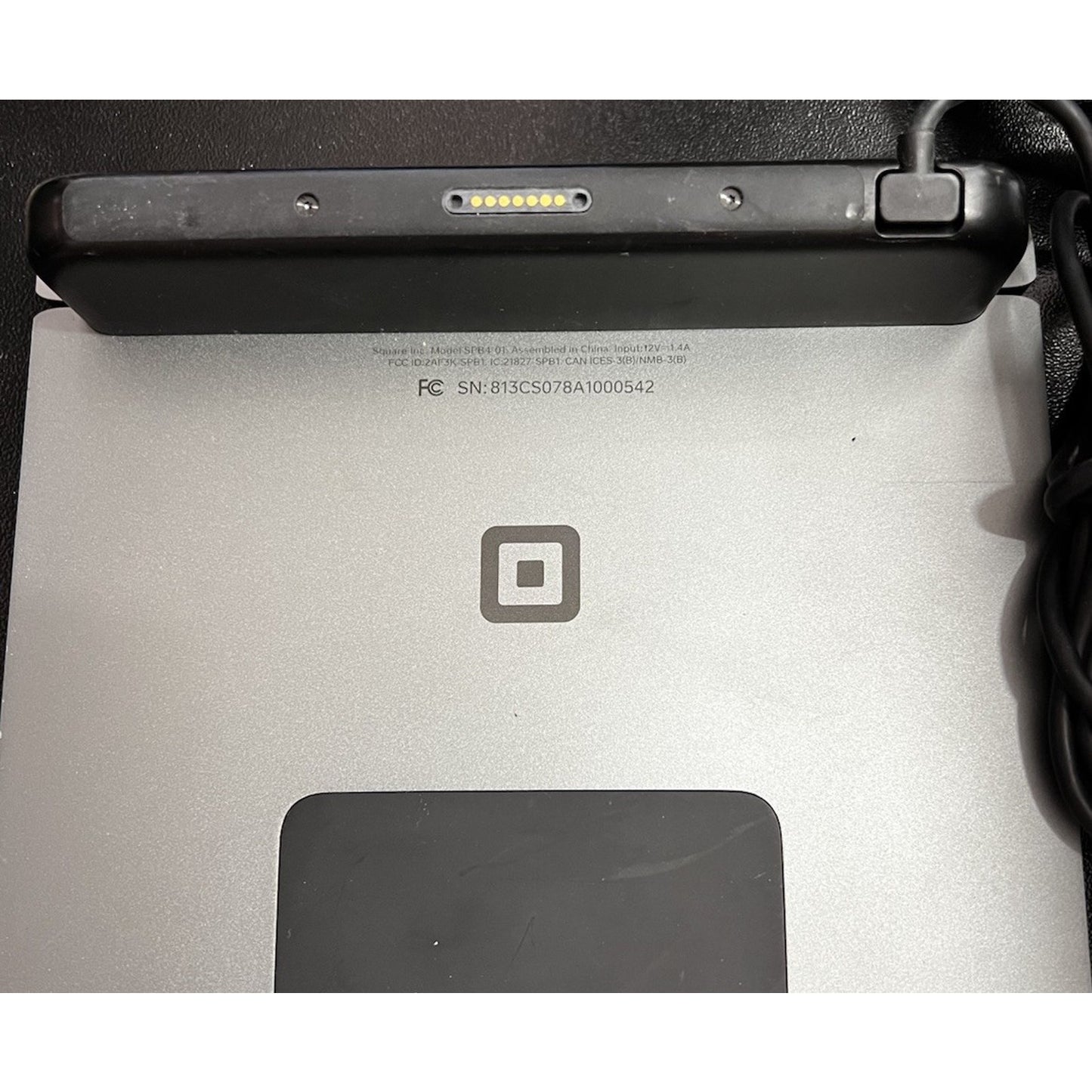 Square Register POS System - Black Rear Facing Customer Screen / Card Swipe