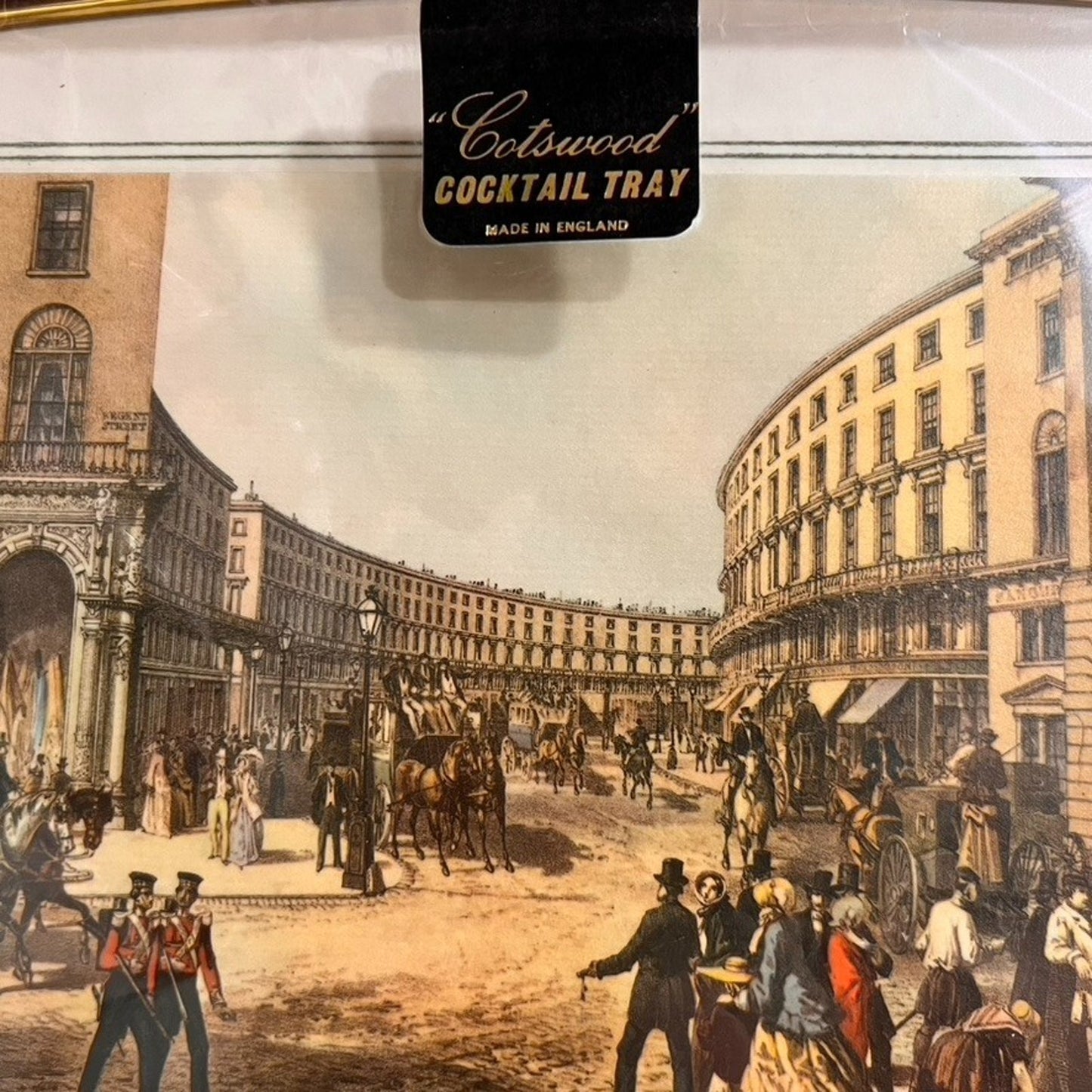 Cotswood Cocktail Tray Vintage Antique Platter London Regent Street 1850 NIB