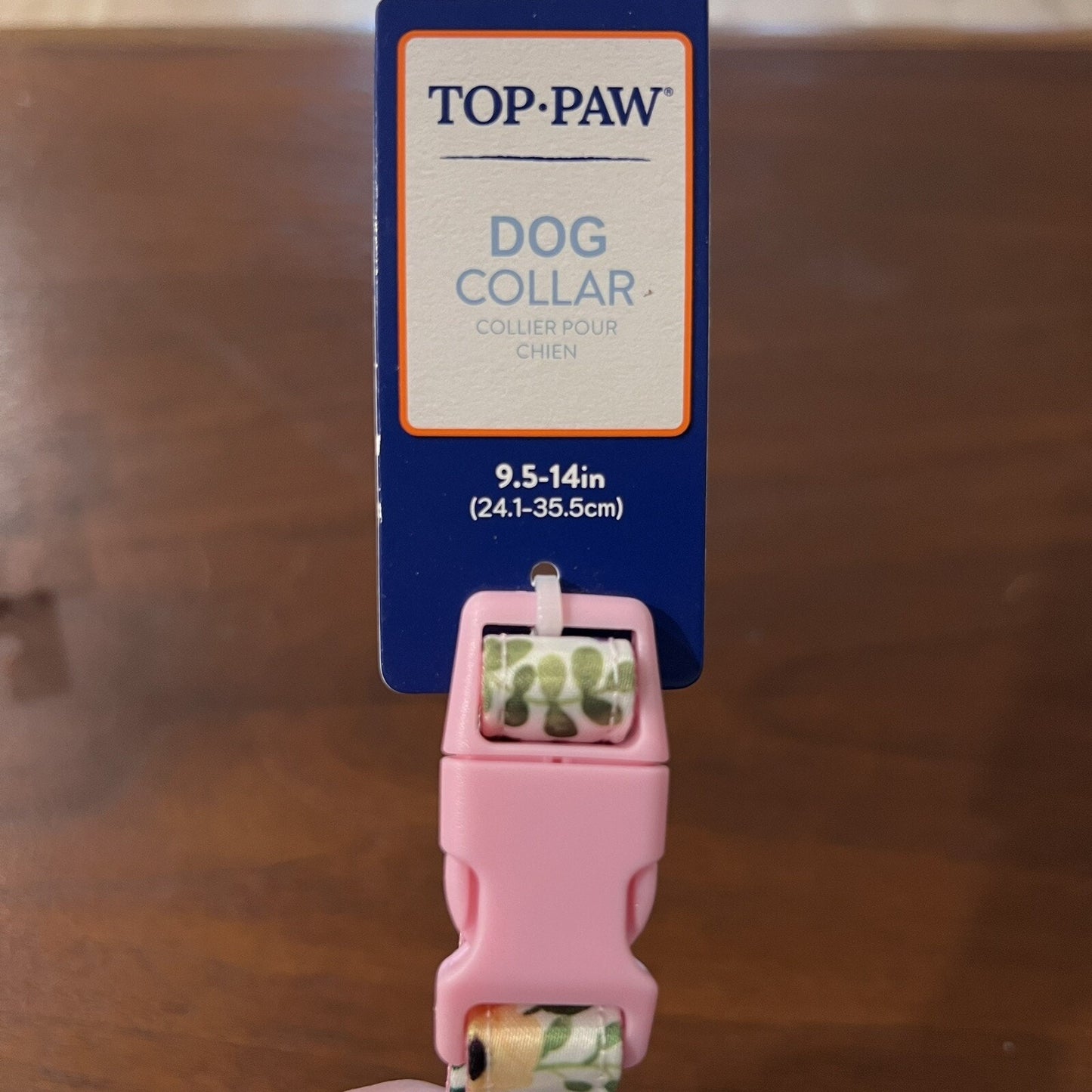 NWT Small 9.5-14” Dog Puppy Collar with Bow TOP PAW Flowers Girly Pink Cute