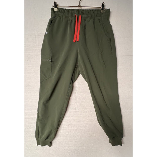 FIGS Zamora Women's Olive Green Scrub Jogger Pants Size S Technical Collection