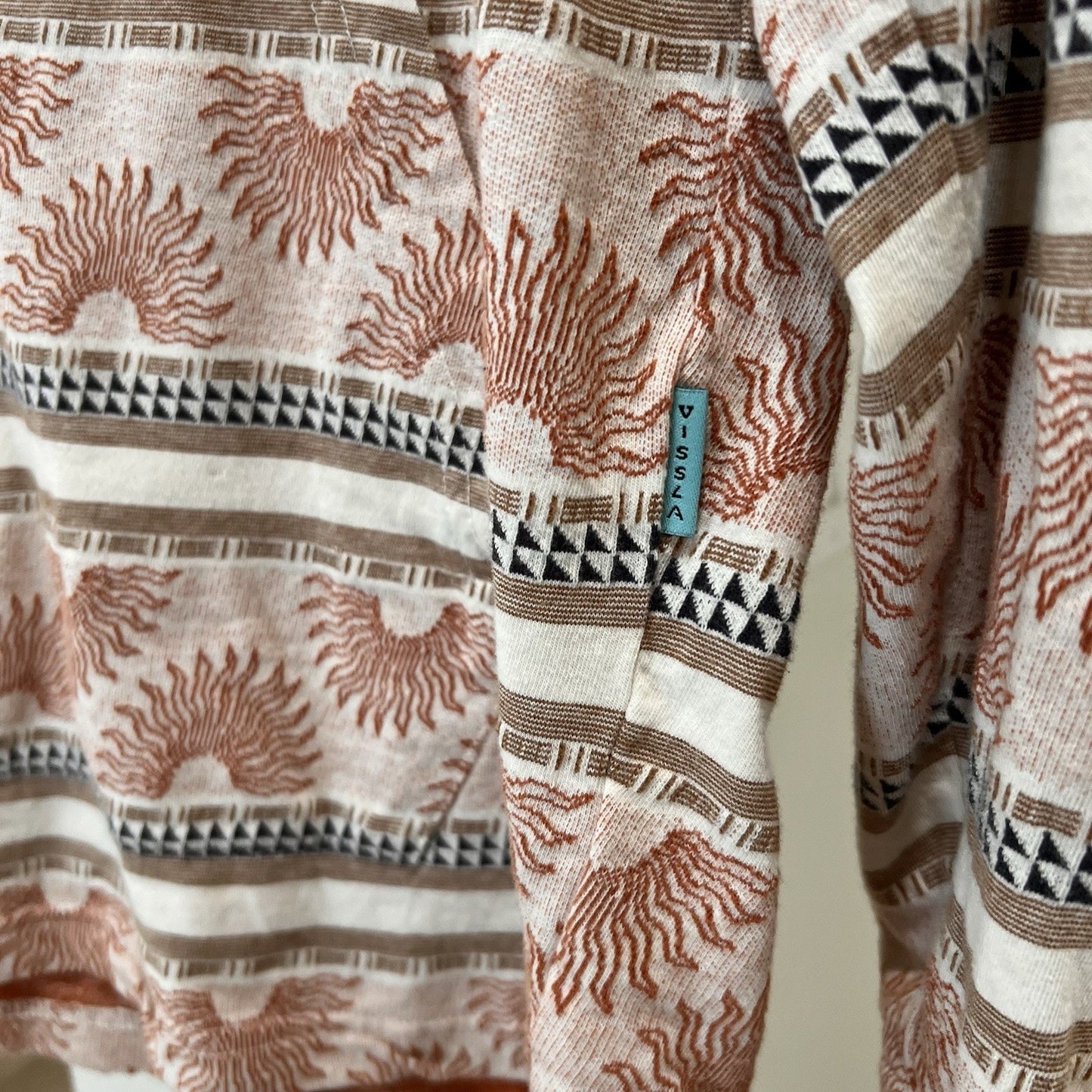 Vissla Hoodie XL Guadalupe Pullover Baja Surf Cali Beach Tribal Southwest Knit