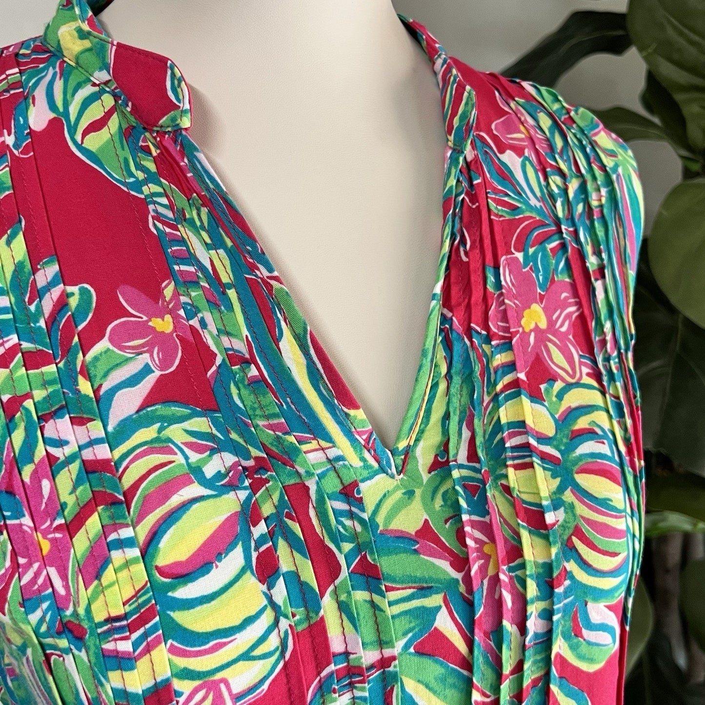 NWT $138 Lilly Pulitzer XS Tunic Tropical Beach Vacation Resort Retro Cruise New