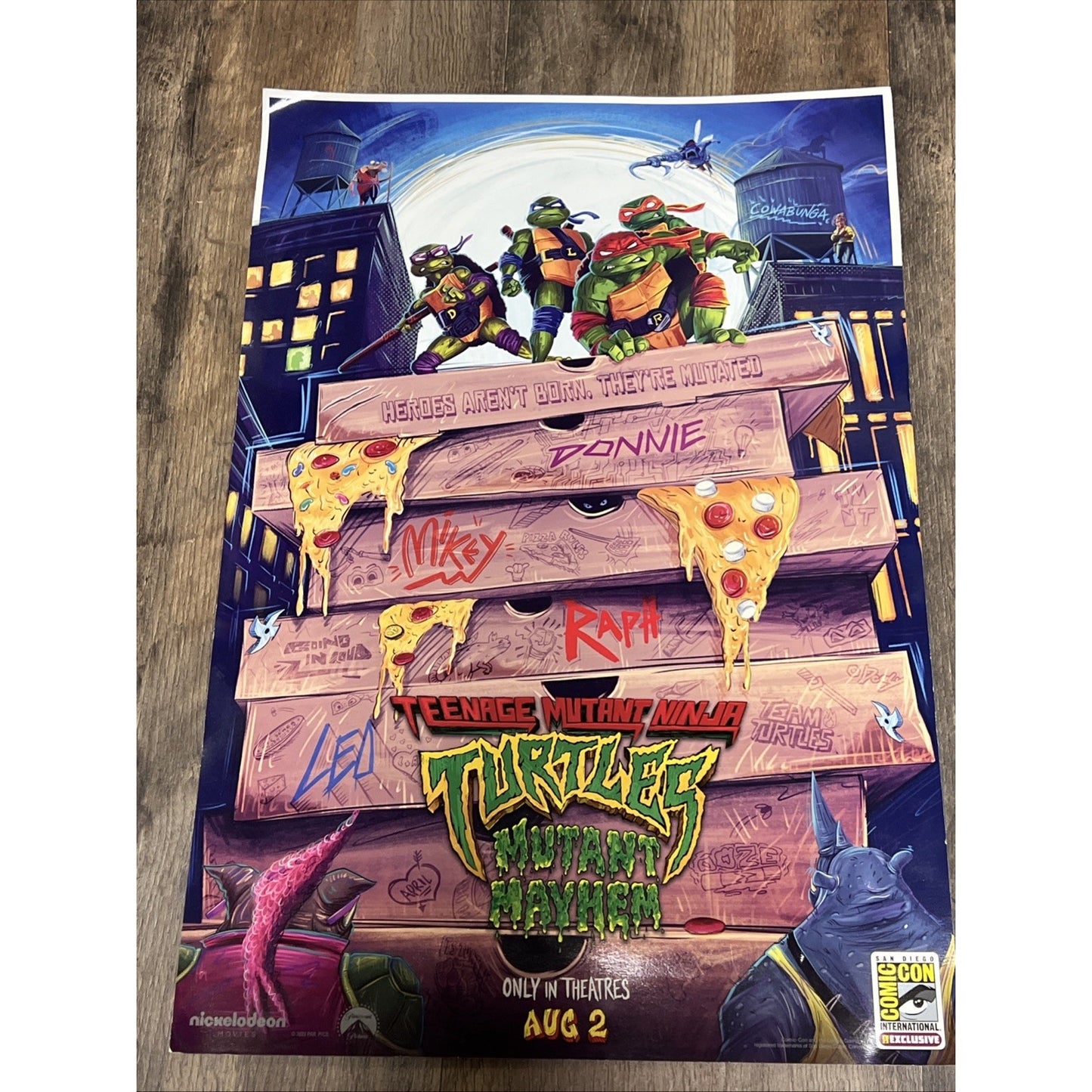 2023 Teenage Mutant Ninja Turtles “Mutant Mayhem” San Diego Comic Con Exclusive