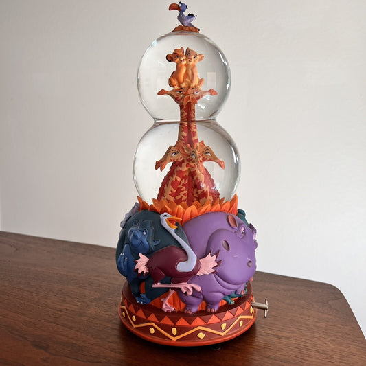 RARE 1994 Lion King "I Can’t Wait To Be King" Disney Musical Water Snow Globe