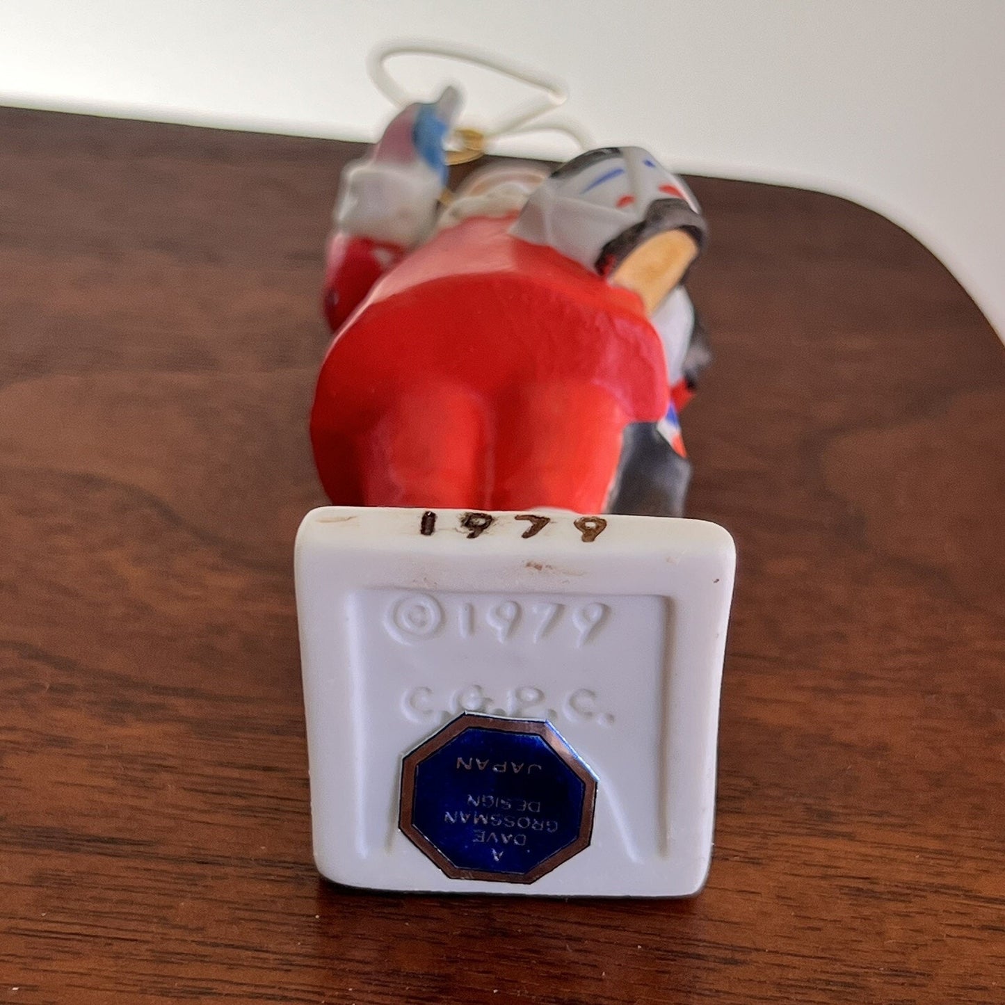 Perfect 1979 Norman Rockwell Grossman Santa Claus Christmas Porcelain Ornament