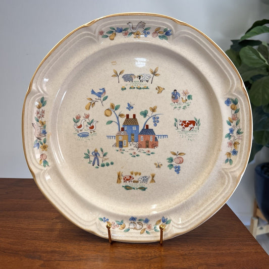 Chop Plate 12" Heartland 7774 International Tableworks China Company 1994 Farm