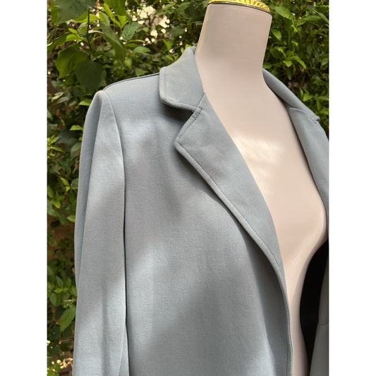 Athleta Eastbound Blazer Sz 12 Boyfriend Travel Work Career Relaxed Stretch