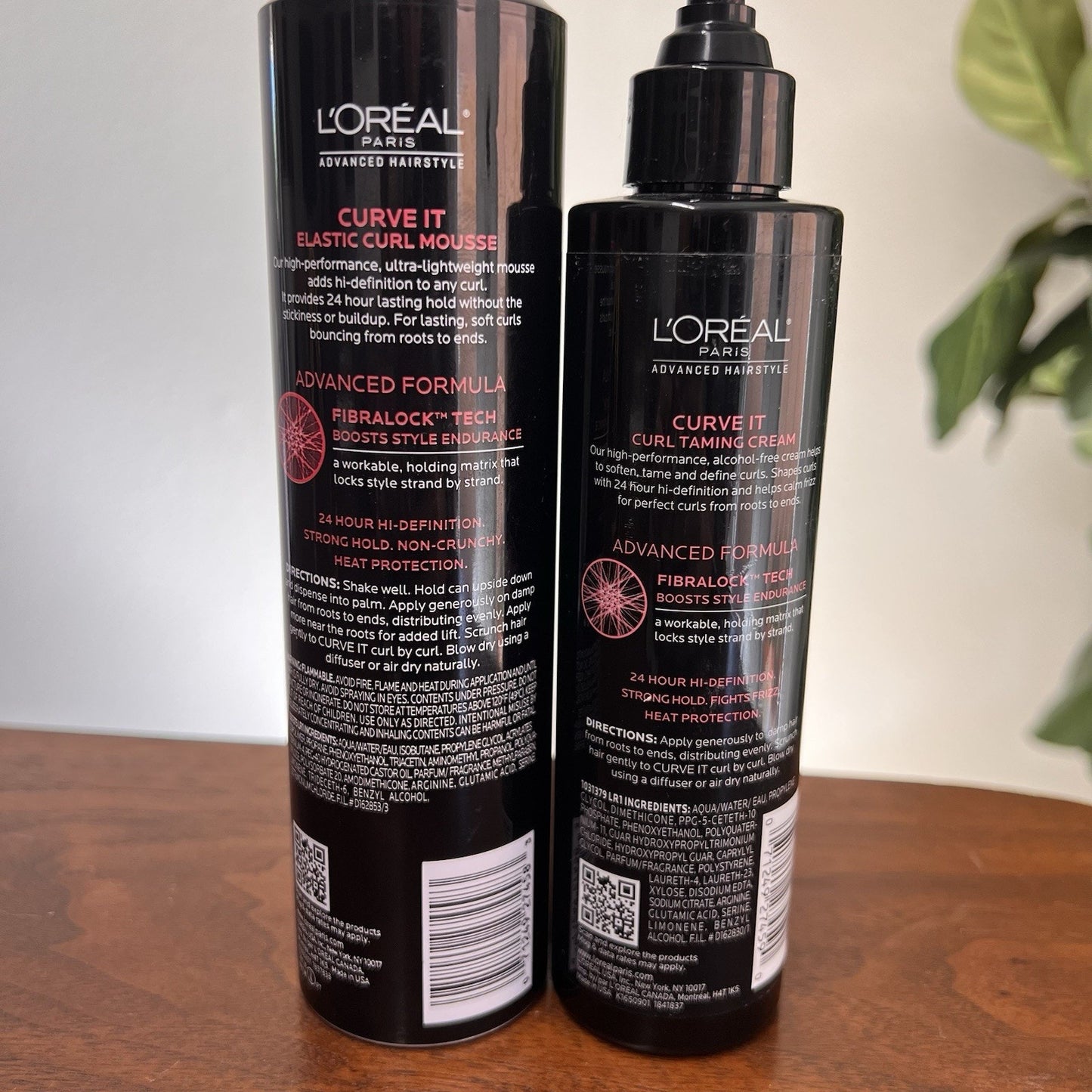 L'OREAL Curve It Curl Taming Cream & Elastic Curl Mousse Strong Hold Partial