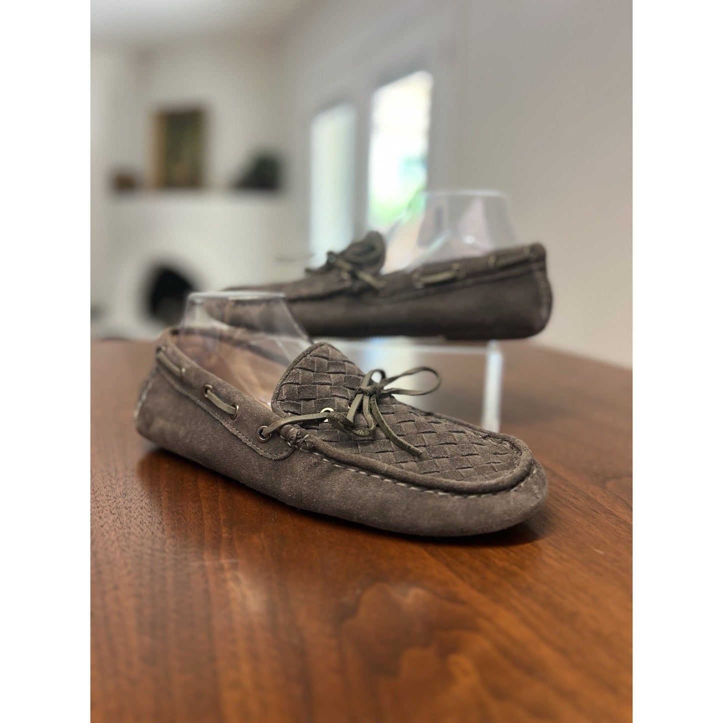 Ugg Ozwear Connection Slip-on Gray Suede Moccasin Slippers Men’s Size 11