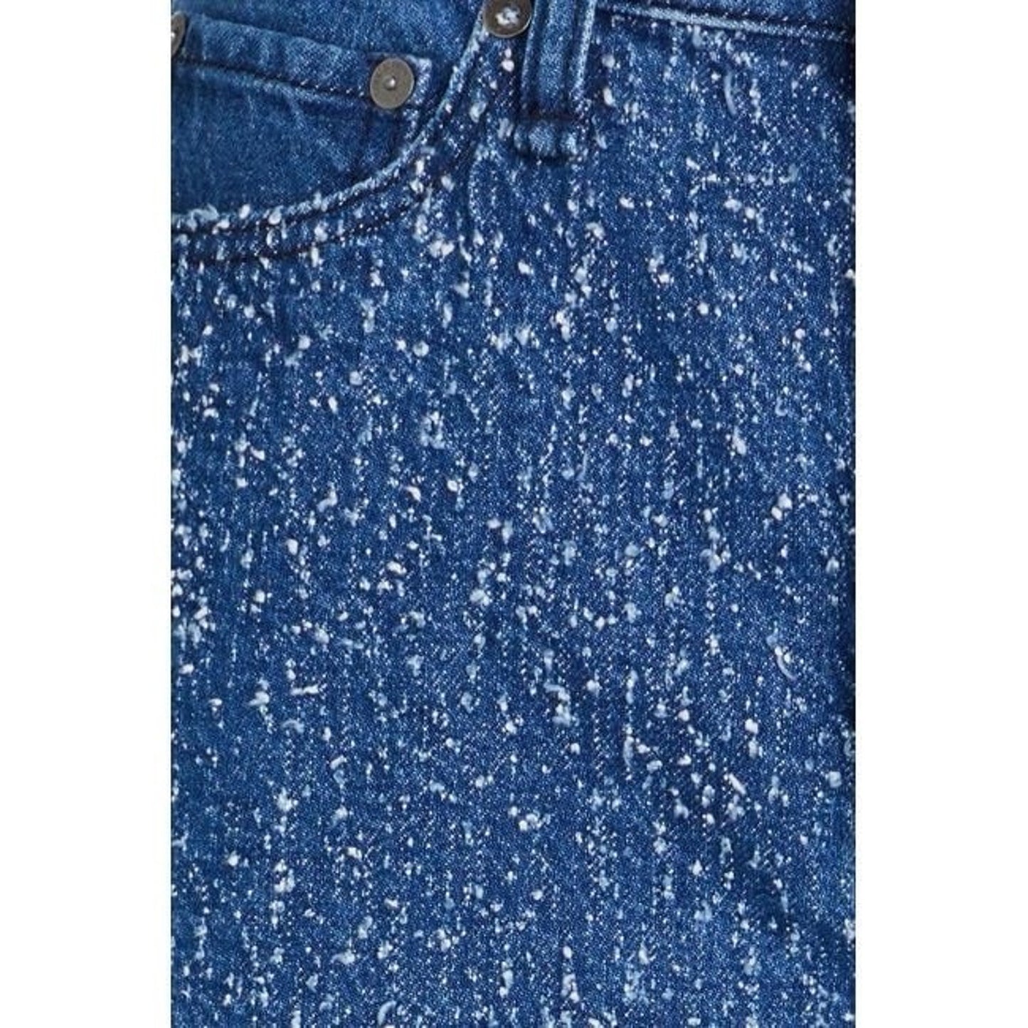 rag and bone Jeans 25 (fits 30”) Logan Mid-Rise Wide Leg Midtweed Blue Textured