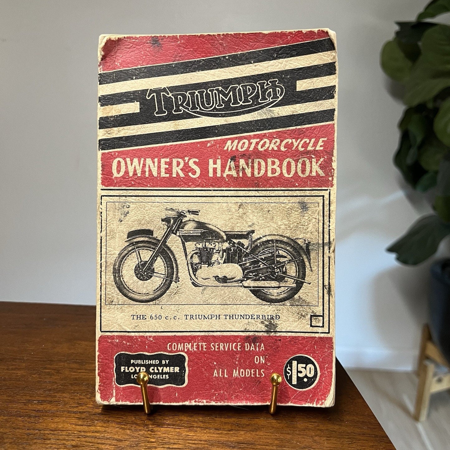 Vintage 1951 Triumph Motorcycle Service Owners Handbook **special item included*