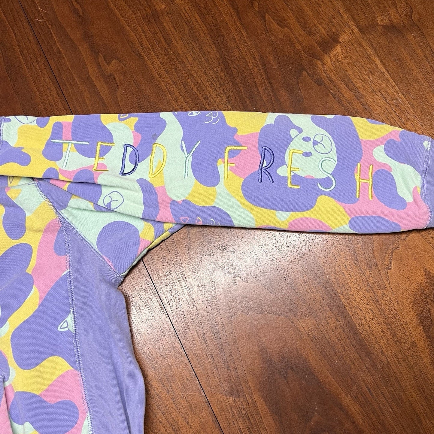 Ripndip x Teddy Fresh Hoodie Sweatpants Set (L) Unisex Pastel Camo Pullover