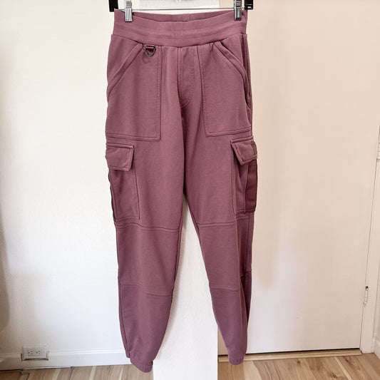ALO YOGA Highline Cargo Pants (S) Jogger Sweatpants Sweats Terry Gym Unisex