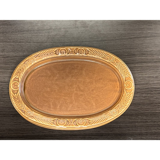 Vintage Hall Rarewares #792 Brown Oval Platters-Selling Individually 3 Available