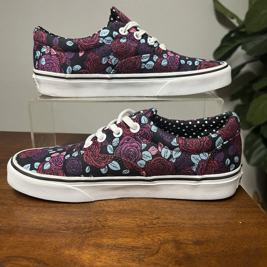 Vans Women's (6) Doheny Romantic Floral Gold Girly Skate Low Top Shoes