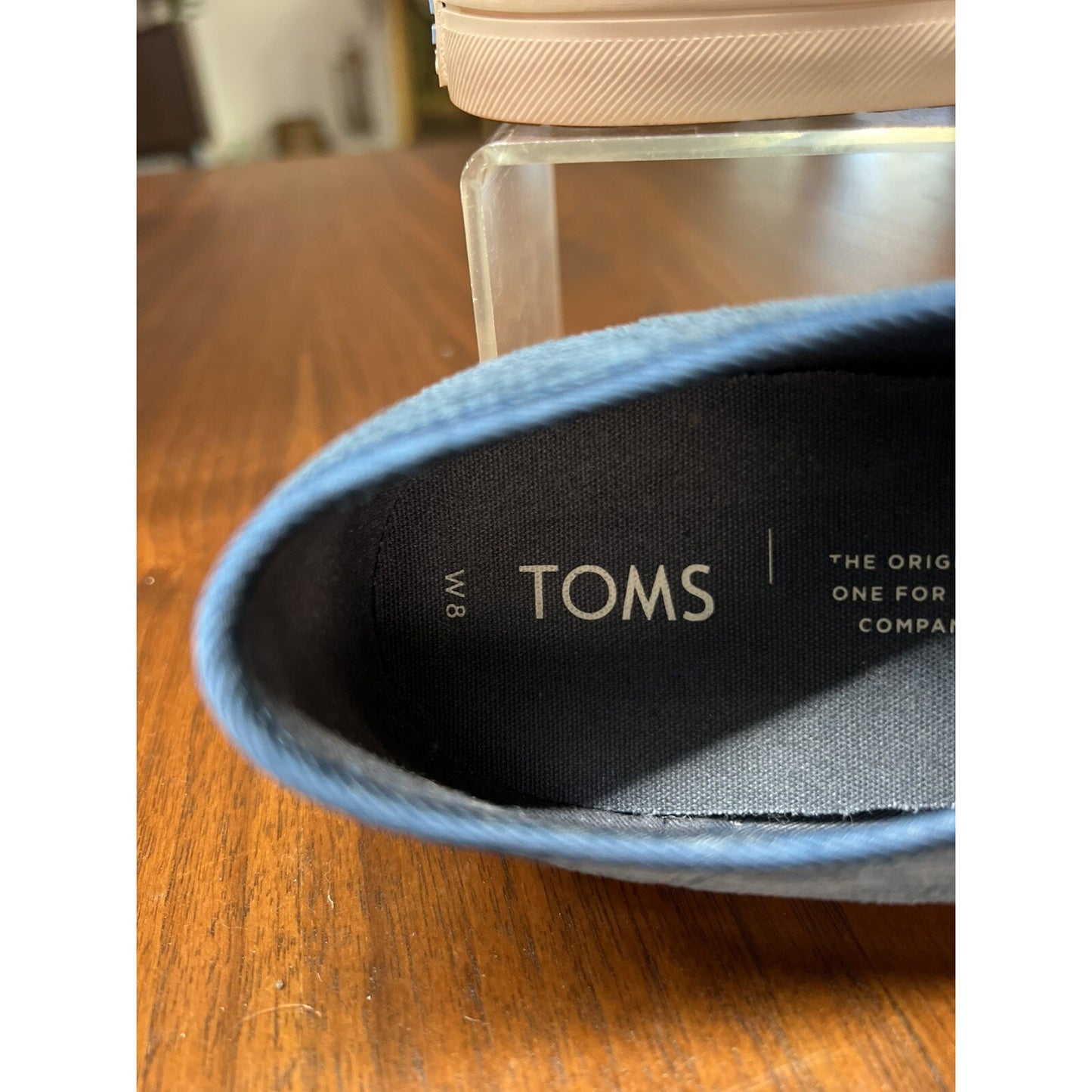 TOMS Women’s Blue Corduroy Lace Up Shoes Size 8