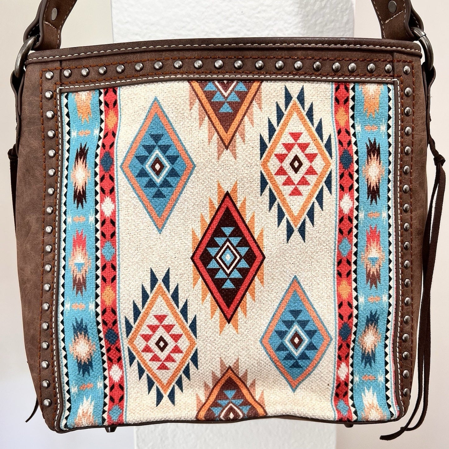 Montana West Shoulder Bag Purse Western Aztec Studded Rodeo Southwestern Cowgirl