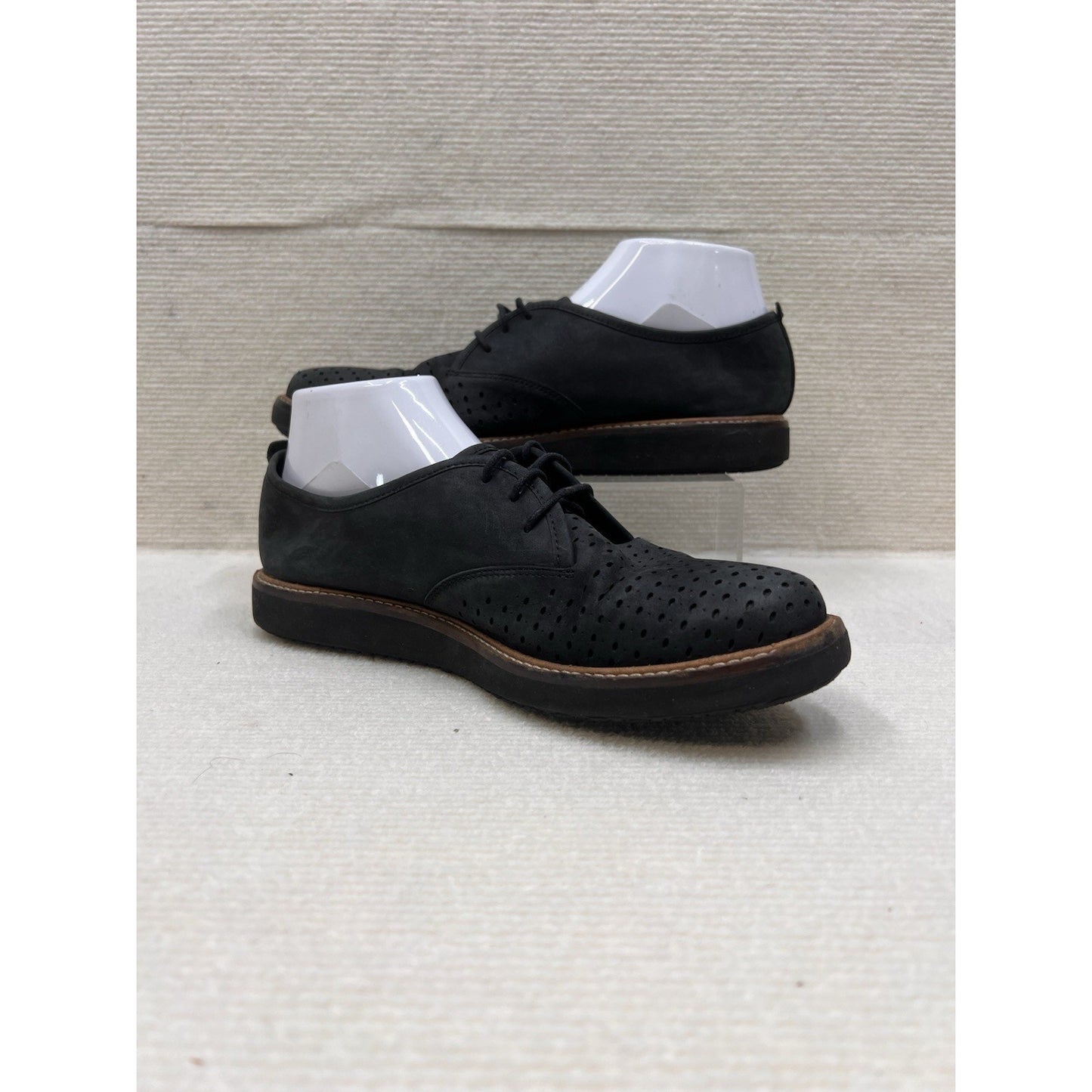 Clarks Artisan Glick Resseta Women's Oxfords Black Nubuck Leather Size 9.5M