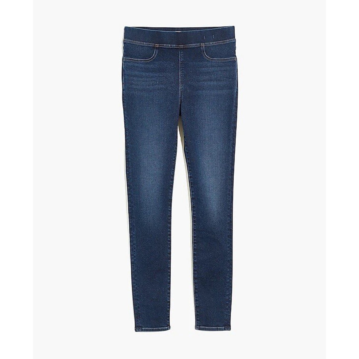 NWT Madewell Sz 25 Pull On Skinny Leg Jean MD723 Stretch High Rise Dark Shaping