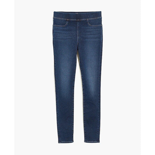 NWT Madewell Sz 25 Pull On Skinny Leg Jean MD723 Stretch High Rise Dark Shaping